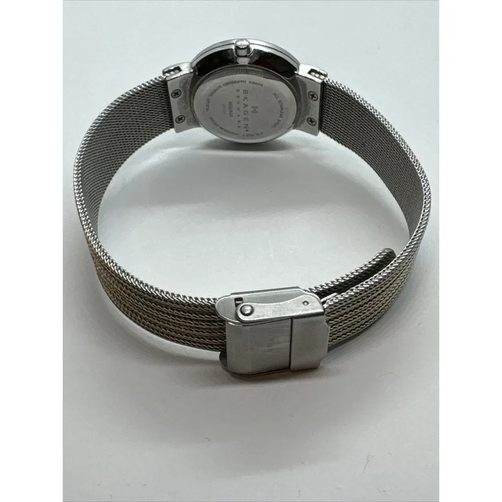 Skagen Ancher 355SSGS Women Stainless Steel Mesh Analog Dial Quartz Watch JNA900